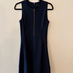 Navy Sleeveless Donna Karan Dress